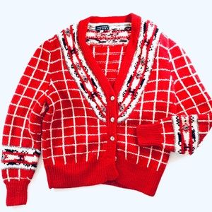 100% wool express cardigan Christmas sweater